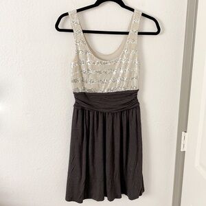 Express Sleeveless Sequins Top Dress